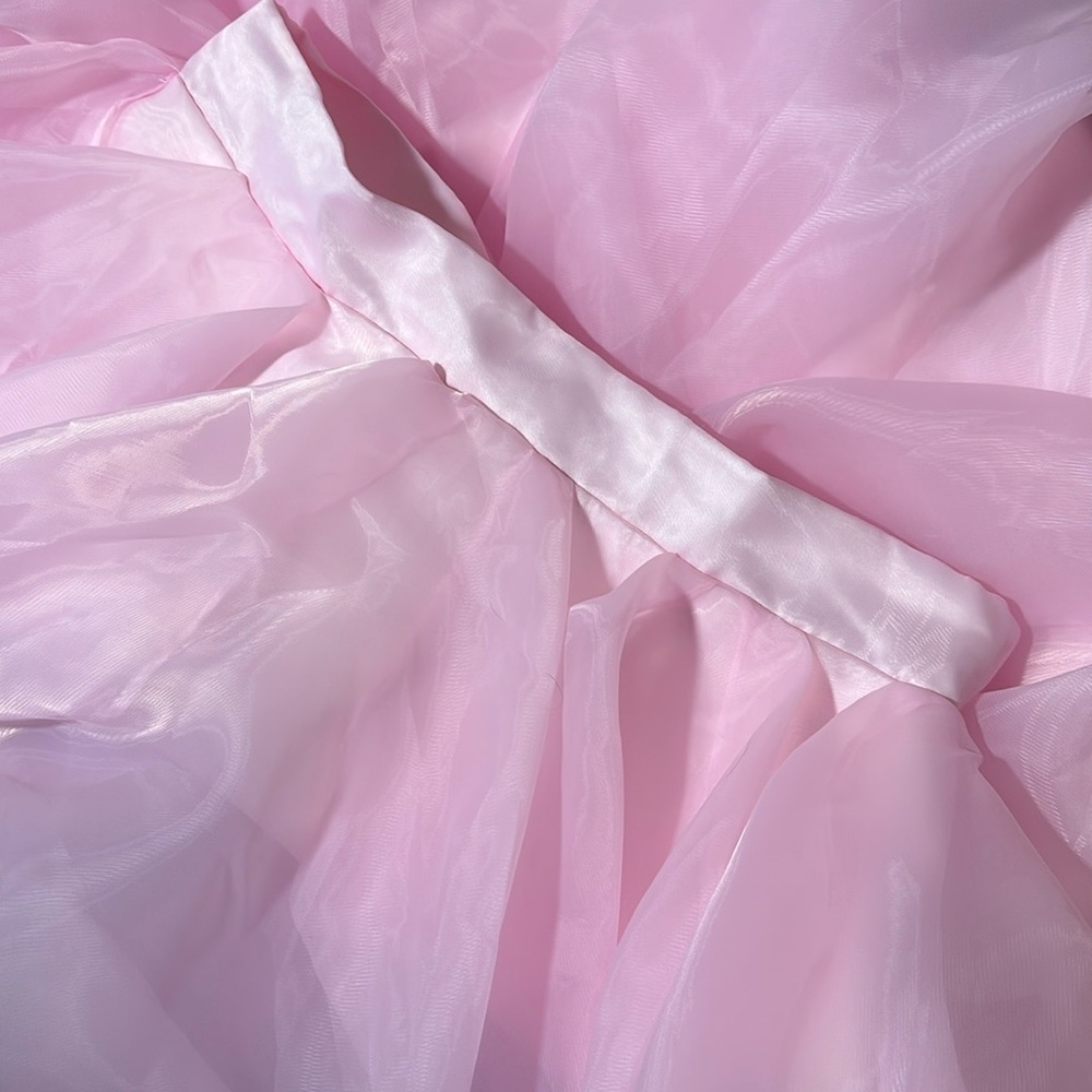 Light In The Box Pink Tulle Maxi Skirt Prom Formal NWT - Picture 3 of 6